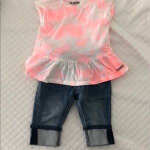 Baby girl Hudson Jean outfit 18 month